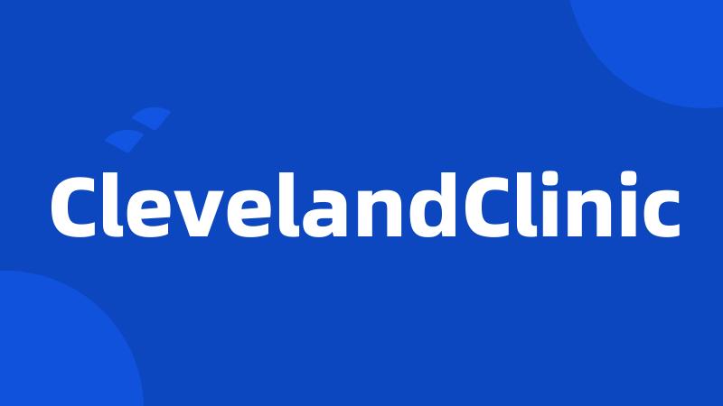 ClevelandClinic