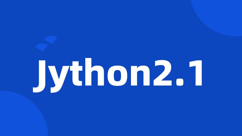 Jython2.1