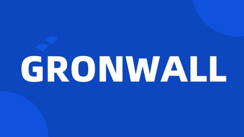 GRONWALL