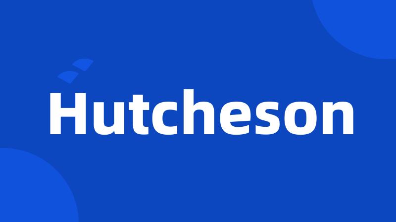 Hutcheson