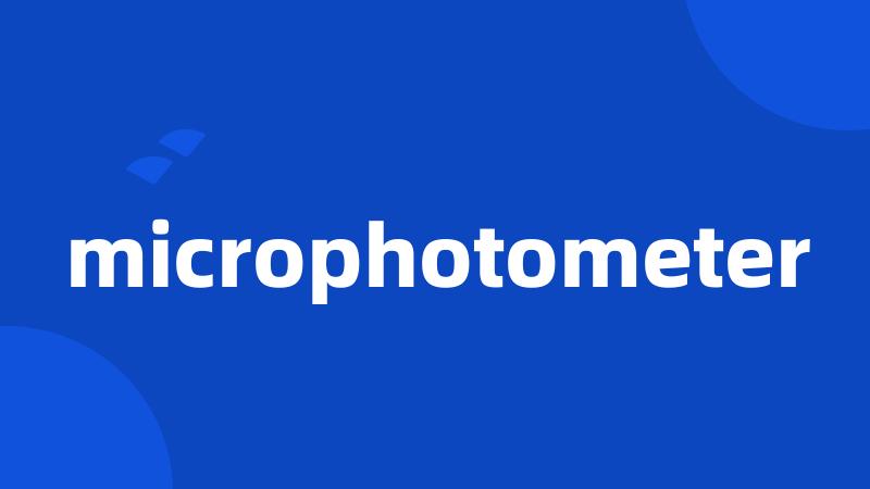 microphotometer