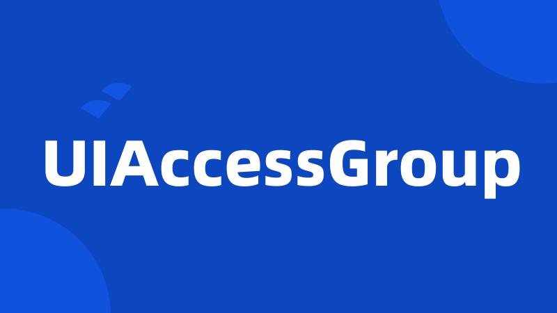 UIAccessGroup