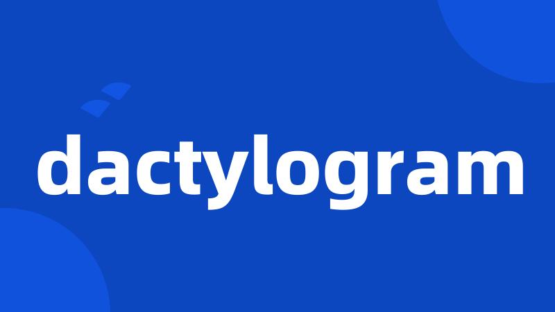 dactylogram