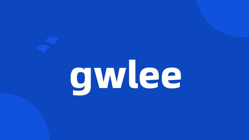 gwlee