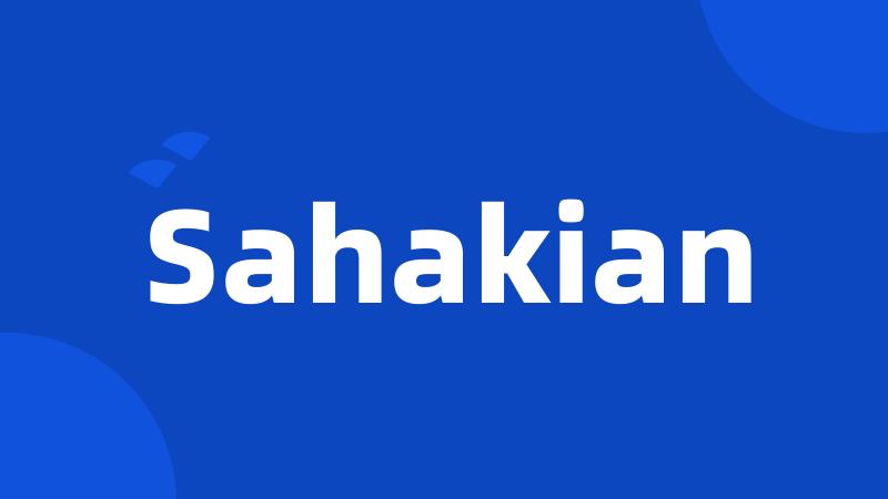 Sahakian