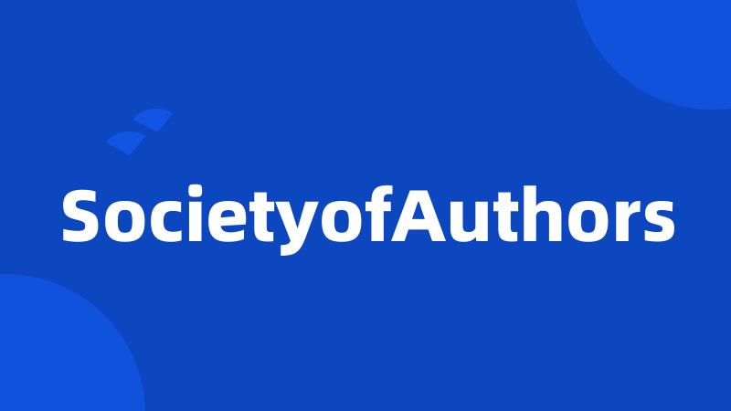 SocietyofAuthors