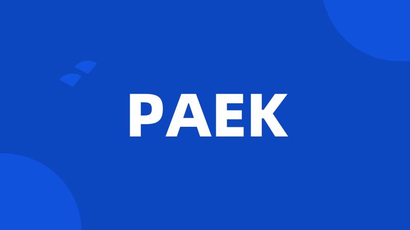 PAEK