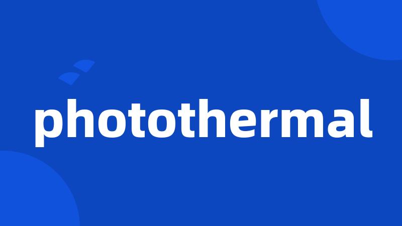 photothermal