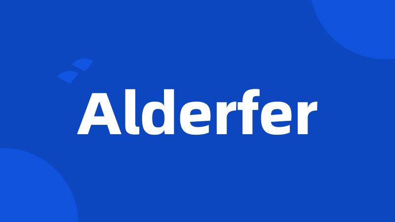 Alderfer