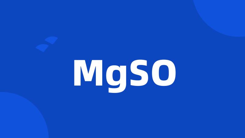 MgSO