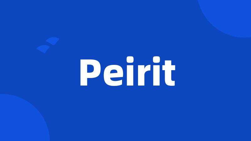 Peirit