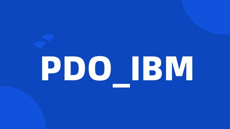 PDO_IBM