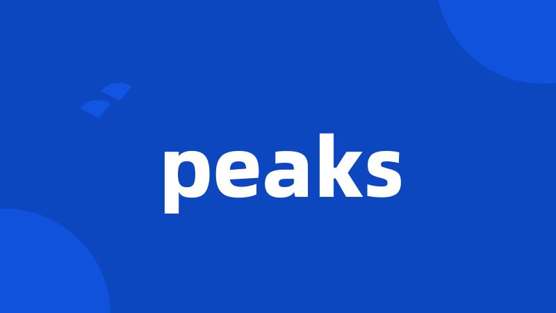 peaks