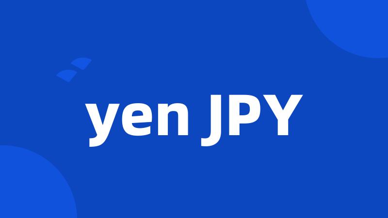 yen JPY