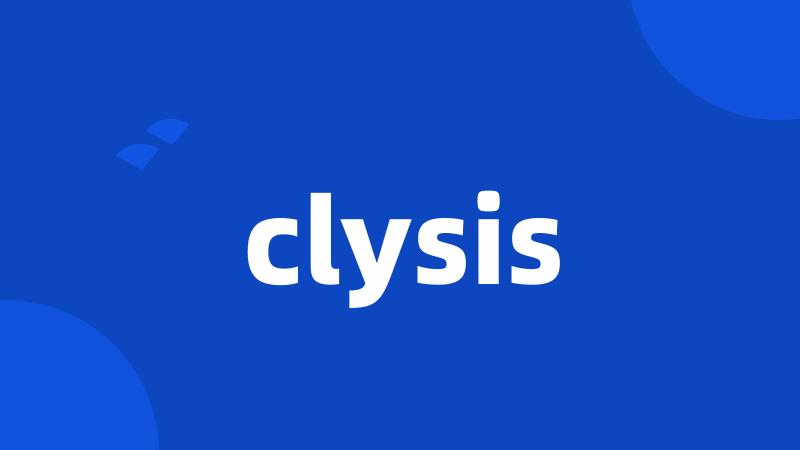 clysis