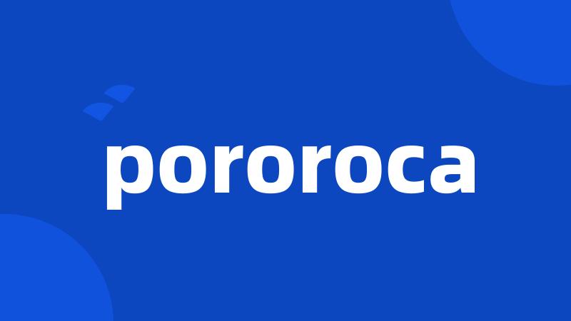 pororoca