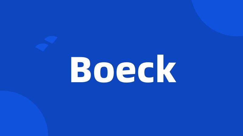 Boeck