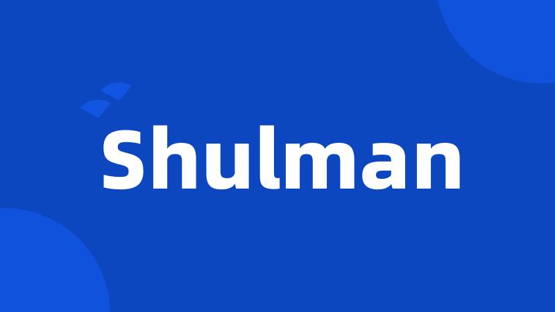 Shulman