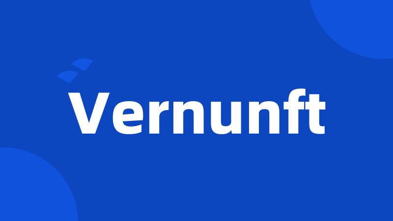 Vernunft