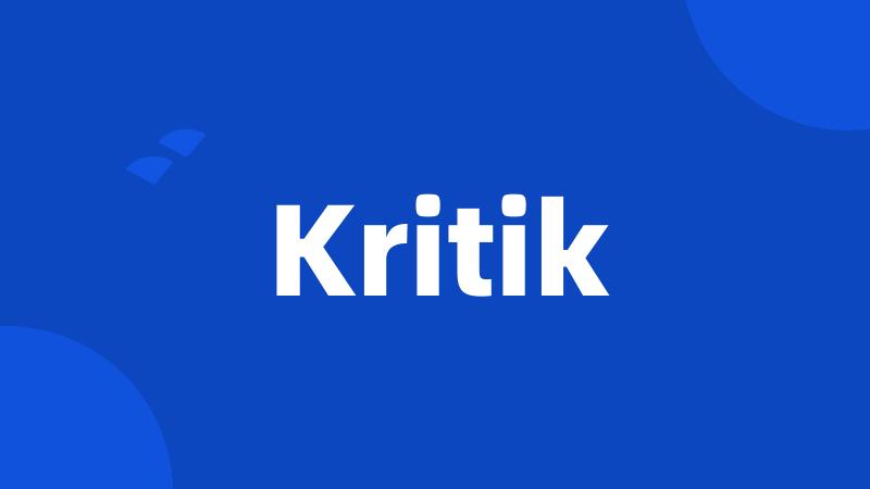 Kritik