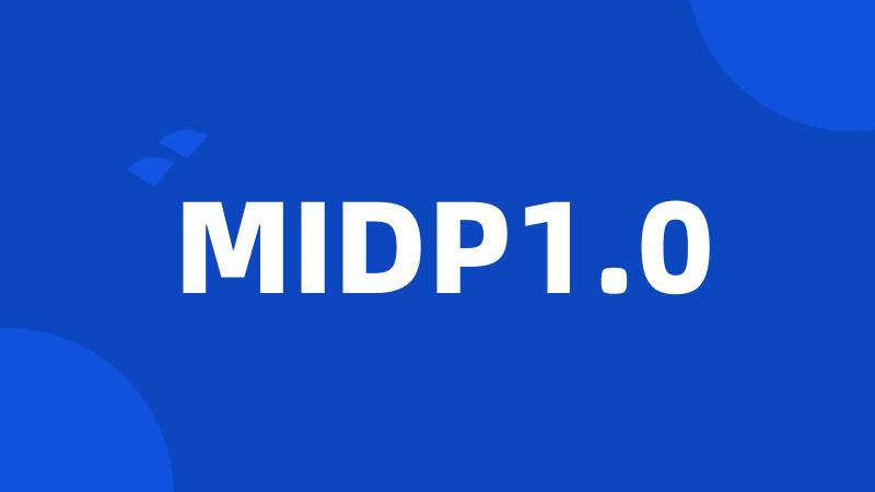 MIDP1.0
