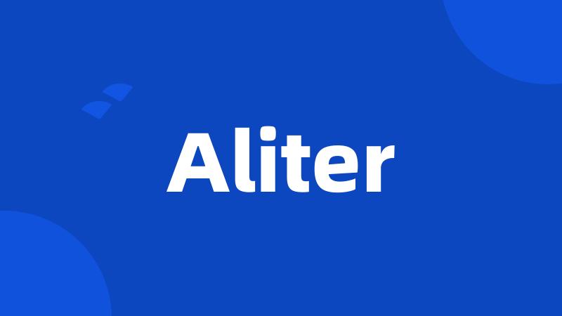 Aliter