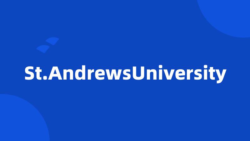 St.AndrewsUniversity