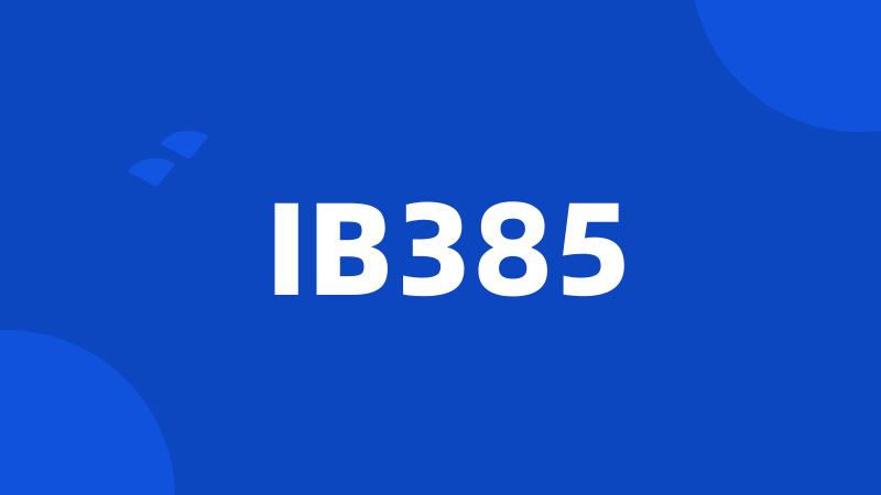 IB385