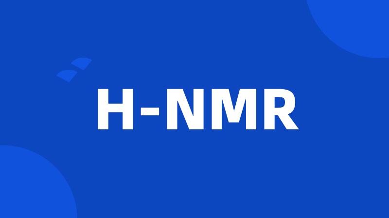H-NMR