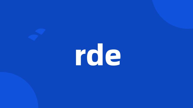 rde