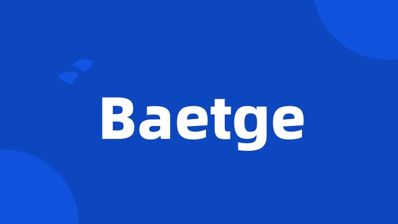 Baetge