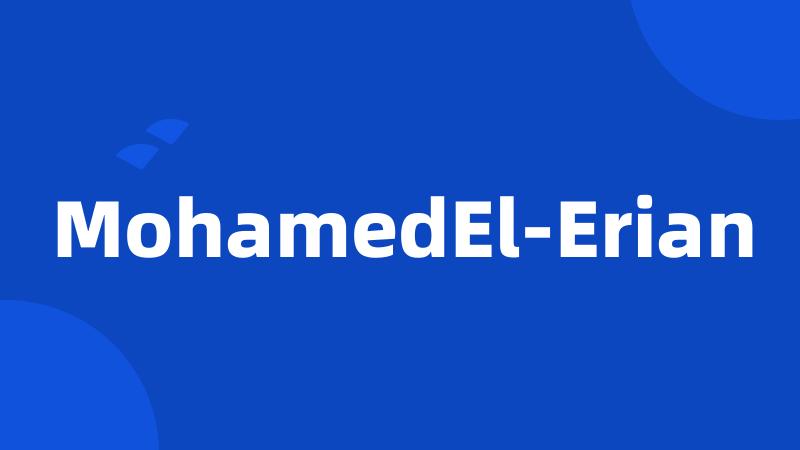 MohamedEl-Erian