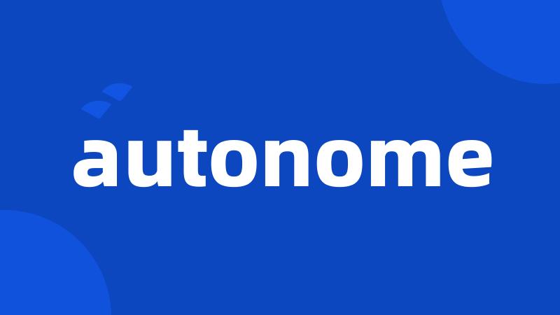 autonome