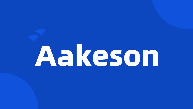 Aakeson