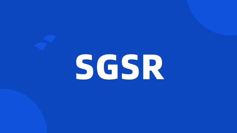 SGSR