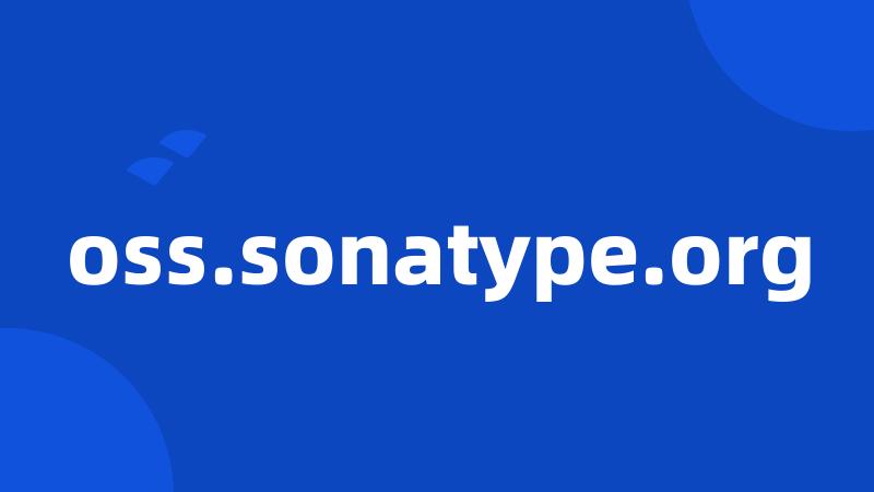 oss.sonatype.org