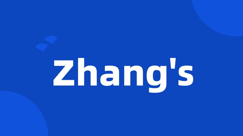 Zhang's
