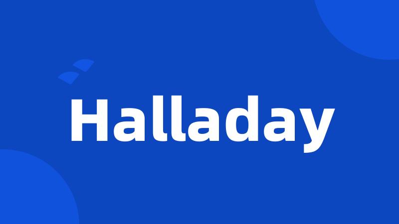 Halladay