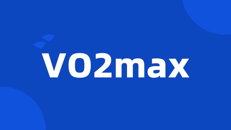 VO2max