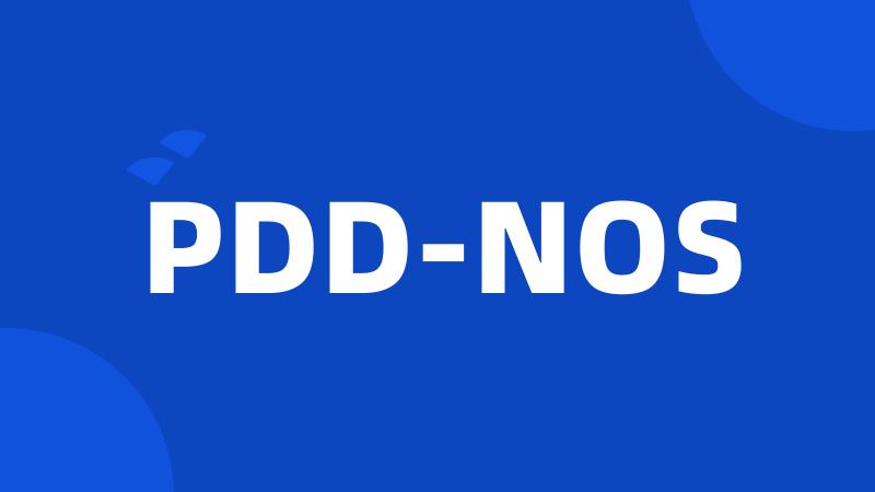 PDD-NOS