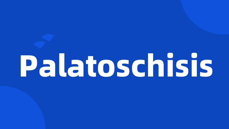Palatoschisis