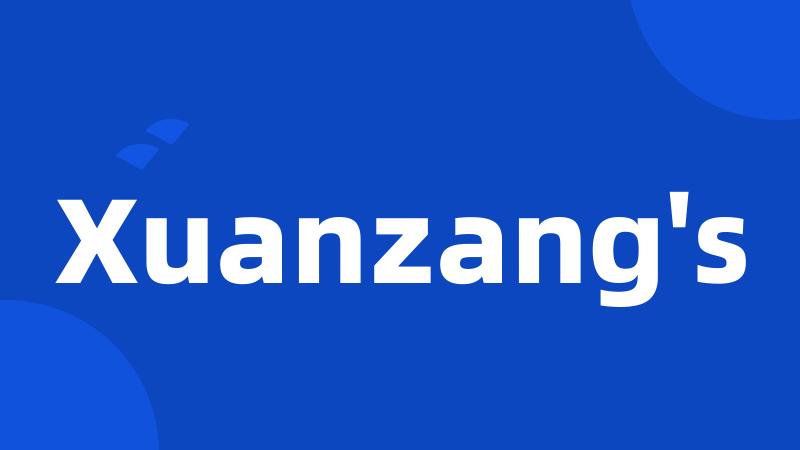 Xuanzang's