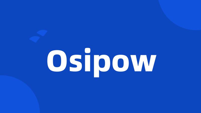 Osipow