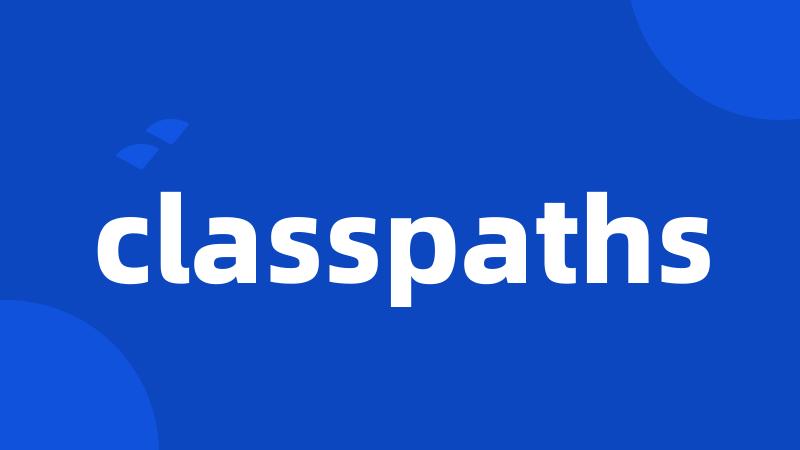 classpaths