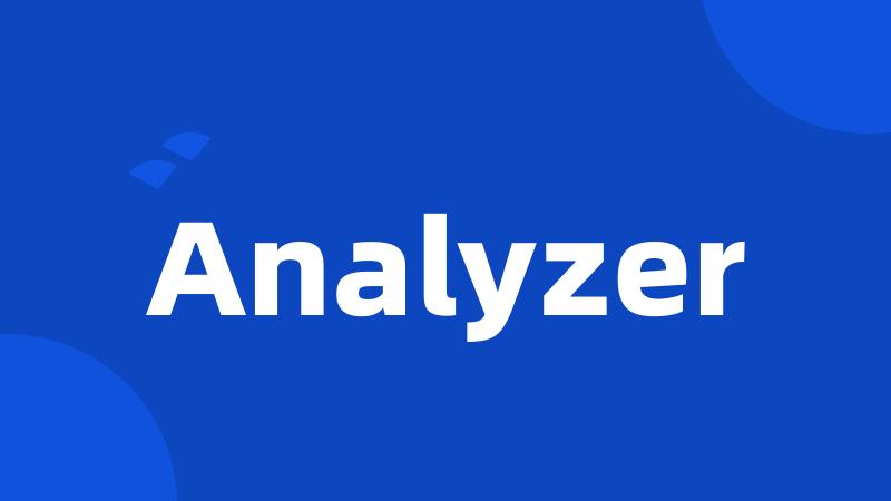 Analyzer