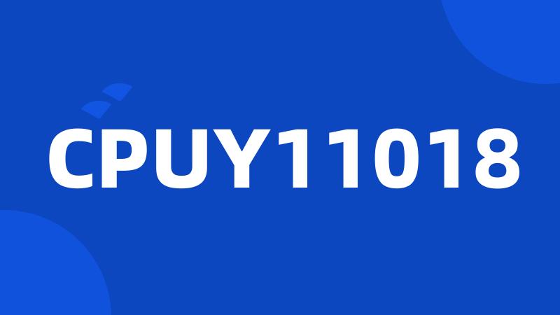 CPUY11018