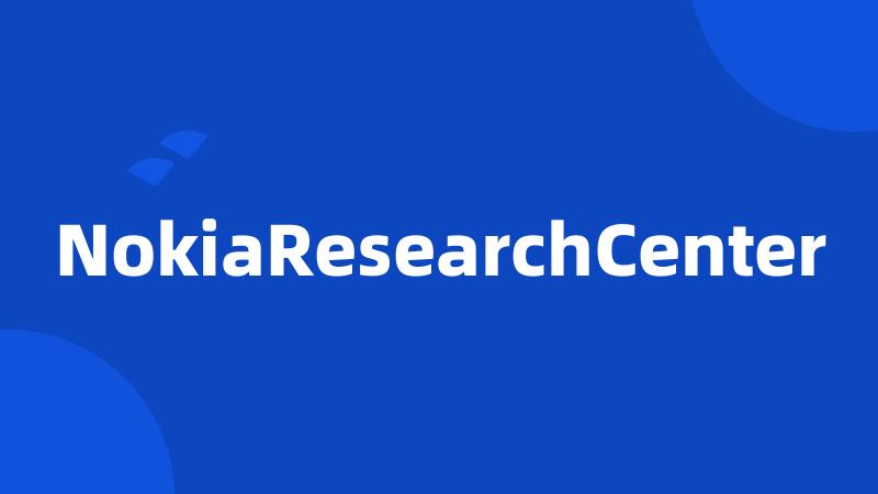 NokiaResearchCenter