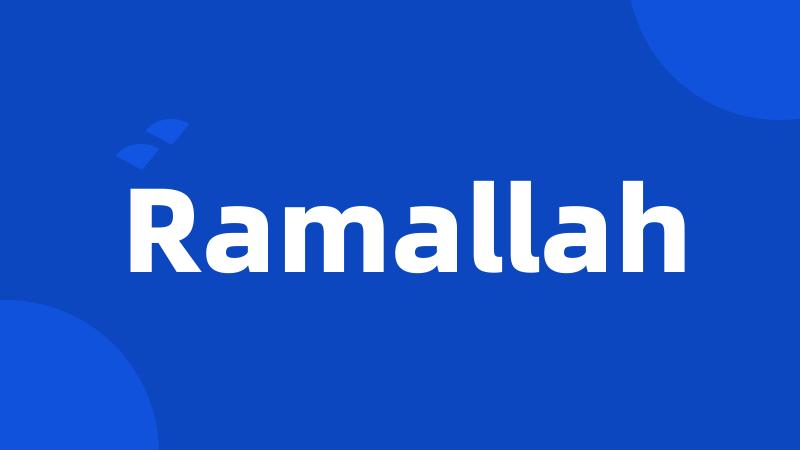 Ramallah