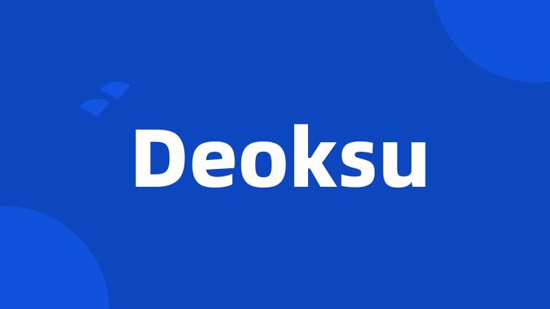 Deoksu