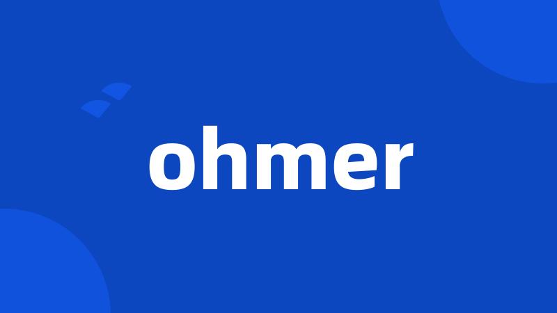 ohmer